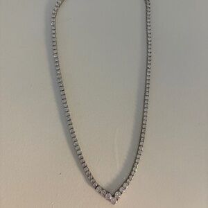 Revolve Cubic zirconia Tennis Necklace